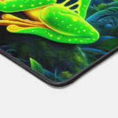 Fluoreszenz-Frosch, Augen-fangene Neontiere Schreibtischunterlage (Ecke)