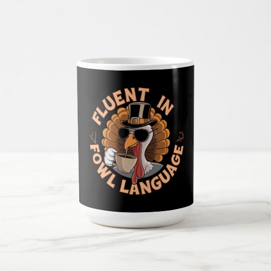 Fluoreszenz in der Fowl Language Funny Design für Kaffeetasse (Mittel)