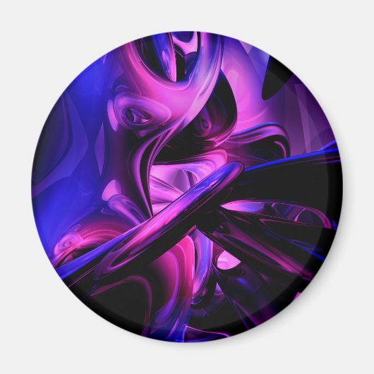 Fluoreszenz Passions Abstrakt Magnet (Vorne)