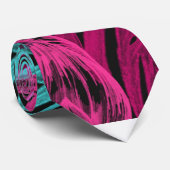 Fluoreszenz-tropische Blätter Krawatte (Gerollt)