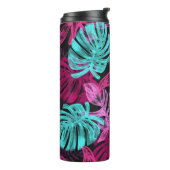 Fluoreszenz-tropische Blätter Thermosbecher (Nach links gedreht)