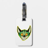 Fluoreszenzfarbstoff-Cartoon Gepäckanhänger (Rückseite vertikal)