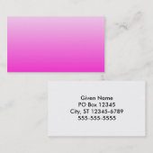 Fluoreszenzfarbstoff Visitenkarte (Vorne/Hinten)