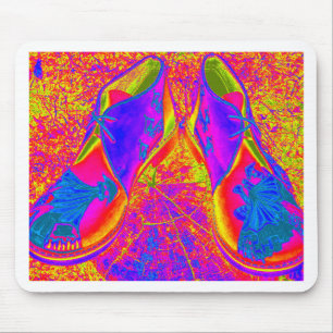 Fluoreszenzschuhe Mousepad
