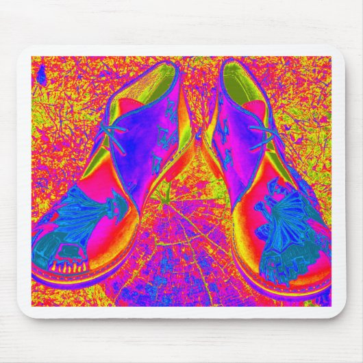 Fluoreszenzschuhe Mousepad (Vorne)