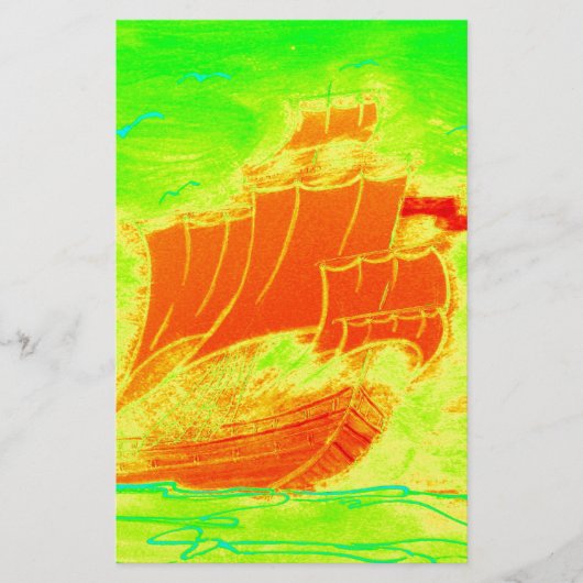 Fluoreszenzsegler Briefpapier (Vorderseite)