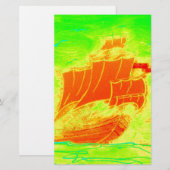 Fluoreszenzsegler Briefpapier (Vorne/Hinten)