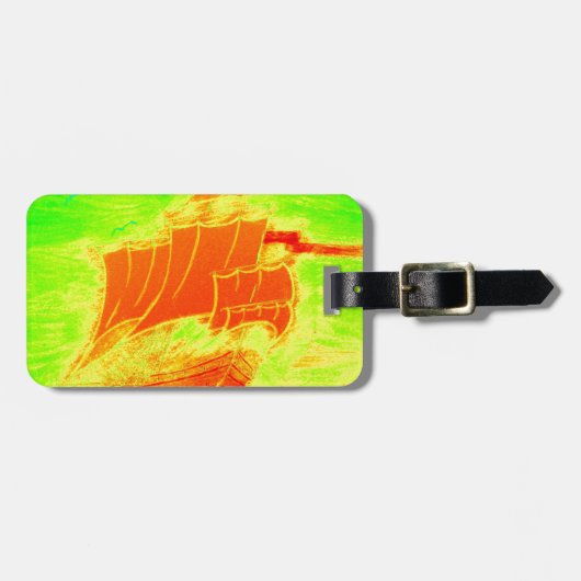 Fluoreszenzsegler Gepäckanhänger (Vorderseite horizontal)