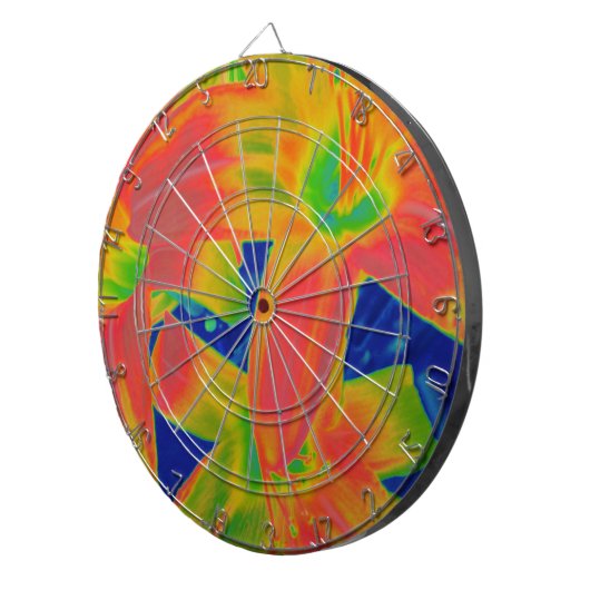 fluoreszierende Blume Dartscheibe (Vorderseite rechts)