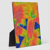 fluoreszierende Blume Fotoplatte (Seite)