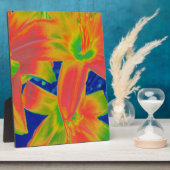 fluoreszierende Blume Fotoplatte (Seite)