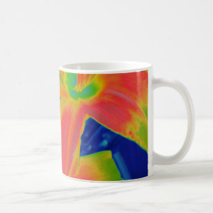 fluoreszierende Blume Kaffeetasse