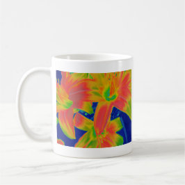 fluoreszierende Blume Kaffeetasse