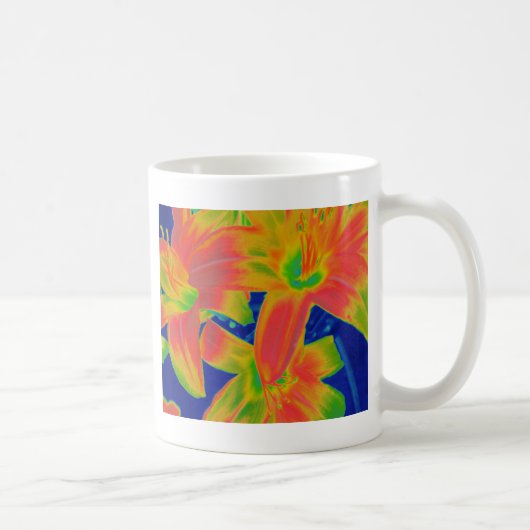 fluoreszierende Blume Kaffeetasse (Rechts)