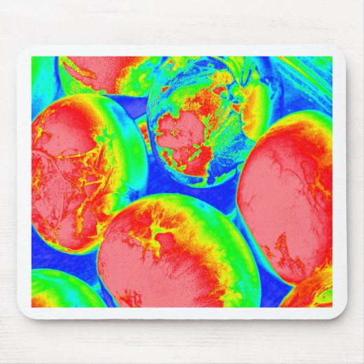 fluoreszierende Eier 1 Mousepad (Vorne)