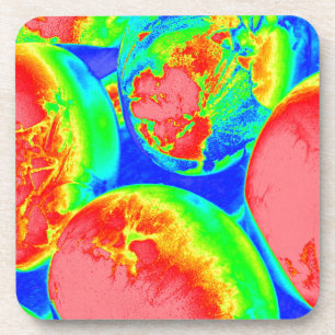fluoreszierende Eier 1 Untersetzer