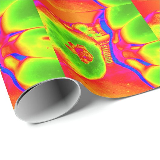 fluoreszierende Frucht Geschenkpapier (Rolleneckpunkt)