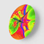 fluoreszierende Frucht Runde Wanduhr (Winkel)