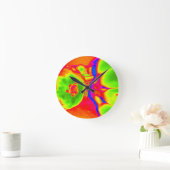 fluoreszierende Frucht Runde Wanduhr (Zuhause)