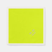 fluoreszierende gelbe Farbe - Logo-Servietten hinz Serviette (Vorderseite)