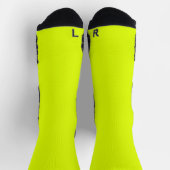 fluoreszierende gelbe Vollfarbe Socken (Oben)