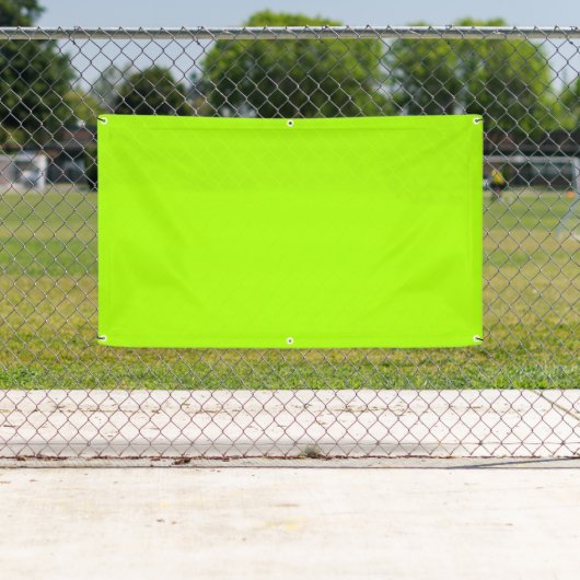 fluoreszierende grüne Solid Color Banner (Insitu)