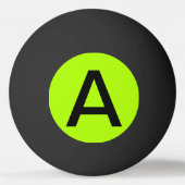 fluoreszierende grüne Solid Color Tischtennisball (Rückseite)