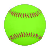 fluoreszierende grüne Vollfarbe Baseball (Rückseite)