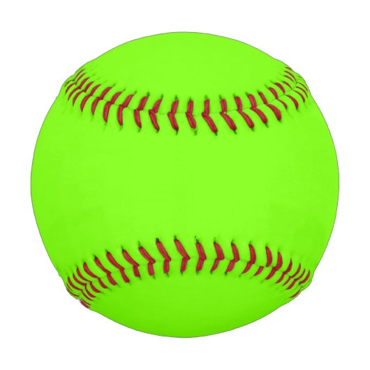 fluoreszierende grüne Vollfarbe Baseball (Vorderseite)