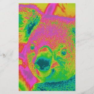 fluoreszierende Koala-Bären Briefpapier