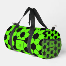 Fluoreszierende Neon-Green-Fußball-Fanspieler-Init
