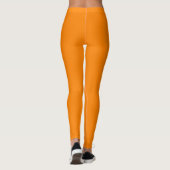 Fluoreszierende Orange Leggings - einfach & einzig (Rückseite)