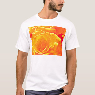 fluoreszierende Rose orange T-Shirt