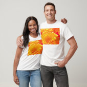 fluoreszierende Rose orange T-Shirt (Unisex)