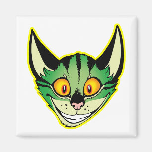 Fluoreszierender Cartoon-Katz-Magnet Magnet