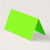 fluoreszierender grün-gelber Farbverlauf Visitenkarten (Rückseite)