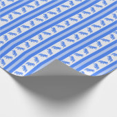 Fluoreszierendes Bodenfaultier Geschenkpapier (Ecke)