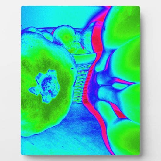fluoreszierendes Fruchtgrün Fotoplatte (Vorderseite)