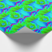 fluoreszierendes Fruchtgrün Geschenkpapier (Ecke)
