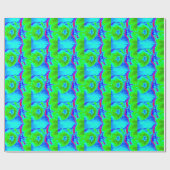 fluoreszierendes Fruchtgrün Geschenkpapier (Flach)