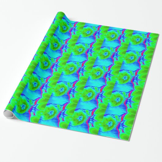 fluoreszierendes Fruchtgrün Geschenkpapier (Ungerollt)