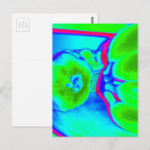 fluoreszierendes Fruchtgrün Postkarte (Vorne/Hinten)