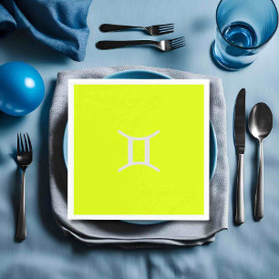 fluoreszierendes Gelb - Gemini Serviette