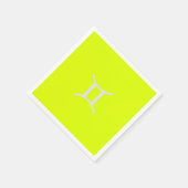 fluoreszierendes Gelb - Gemini Serviette (Ecke)