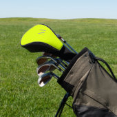 fluoreszierendes Gelb - Monogramm hinzufügen Golf Headcover (In SItu)