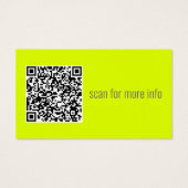 fluoreszierendes Gelb - QR-Code hinzufügen (Rückseite)
