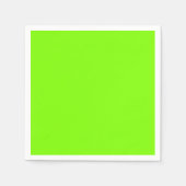fluoreszierendes Grün -leer  Serviette (Vorderseite)