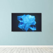 Fluoreszierendes Gypsum oder Selenit, fotografiert Leinwanddruck (Insitu (Holzboden))