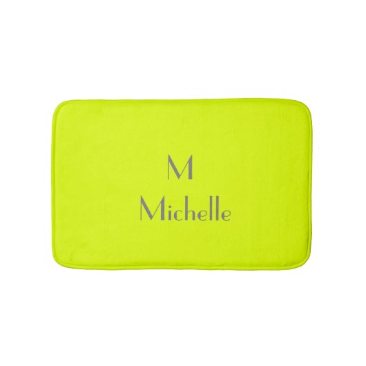 fluoresziergelb - personalisiert badematte (Vorderseite)