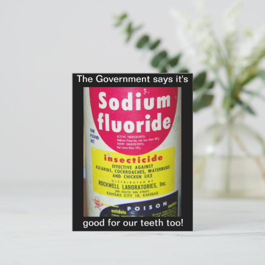 Fluorid Postkarte (Stehend Vorderseite)